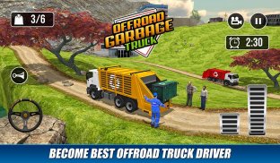 Truk Sampah Offroad: Dump Truck Driving Games screenshot 3