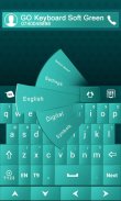 GO Keyboard Soft Green Theme screenshot 3