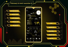 Visionary hi-tech Launcher 2 screenshot 7