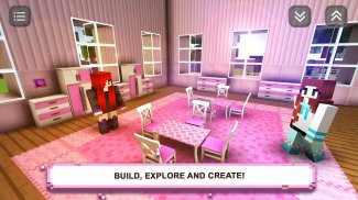 Mädchen Handwerk und Gebäude screenshot 2