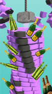 Smash Bottles Helix Stack Jump screenshot 1