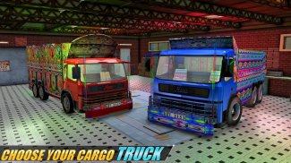 Indian Cargo Truck Drive Sim Baru screenshot 0