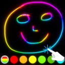 Kids Doodle Glow Coloring Game Icon