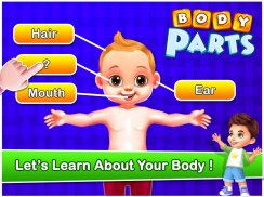 Human Body Parts - Preschool Kids Learning Games screenshot 0