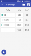 Calculadora de peso de metal screenshot 2