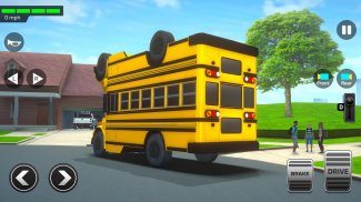 Game lái xe - Lái xe mô phỏng xe bus học đường screenshot 8