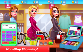 Shopping Mall Girl Cashier Game - Cash Register screenshot 0