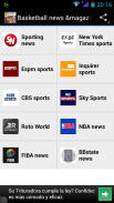 Basketball news RSS reader screenshot 0