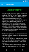 Caesar cipher screenshot 1