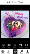 Photo on cake Birthday frame screenshot 5