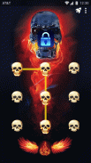 (FREE) Fire Skull - App Lock Master Theme screenshot 1