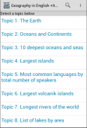 Geography Amazing Facts for Listening +Quiz screenshot 4