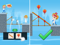 Love Rescue: Bridge Puzzle screenshot 2