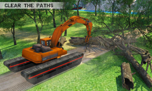 Water Surfer Excavator Crane 3D: Construction Site screenshot 1