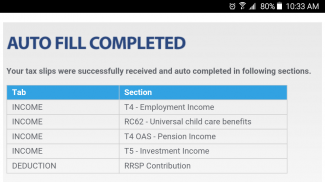 eFile Canadian Tax Return screenshot 3