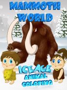Mammoth World -Ice Age Animals Coloring screenshot 0