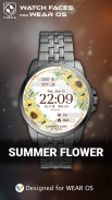 Summer Flower Watch Face screenshot 3