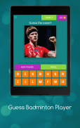 Guess Badminton Player screenshot 1