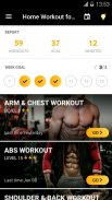 Allenamento a casa per uomini, app di bodybuilding screenshot 2