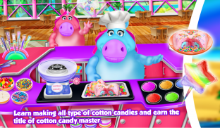 Mr. Fat Unicorn Cotton Candy Maker! DIY Cooking screenshot 5