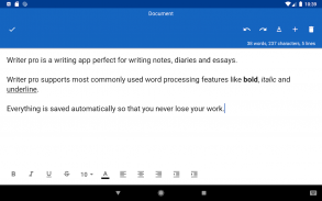 Writer pro - write on the go screenshot 0