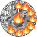 Fire Clock Icon