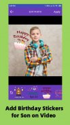 Birthday video maker for Son - with photo and song screenshot 1