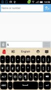 GO Keyboard Ink theme screenshot 6