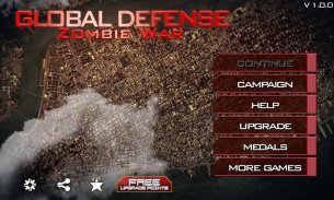 글로벌 디펜스: 좀비 전쟁(Zombie War TD) screenshot 0