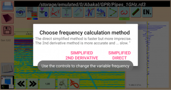 Ground-penetrating radar. GPR. screenshot 2