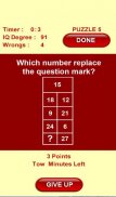 IQ Test puzzle numbers screenshot 0