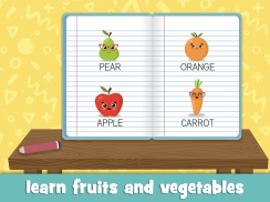 아이들을 위한 과일과 야채 게임을 배우십시오 screenshot 11