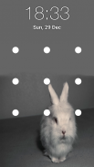 Bunny Pattern Lock Screen screenshot 3