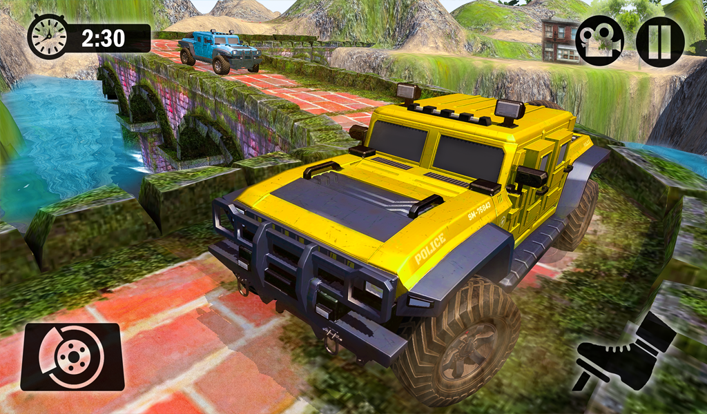 Jogo de Carro - Carros de Trilha 4x4  Offroad Jeep Driving Simulator 