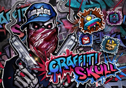 Tema Skull Graffiti screenshot 2