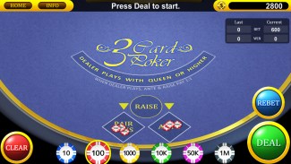Real Three Card Poker screenshot 1