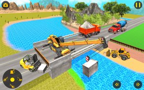 Snow Construction Excavator Strategy: Build City screenshot 0