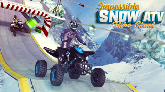 Impossible Snow ATV Bike Stunt screenshot 16