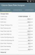 Column Base Plate Designer screenshot 1