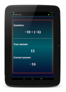 Maths Negative Number Practice screenshot 14