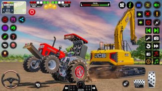 landbouwspel 3D-tractorspel screenshot 1