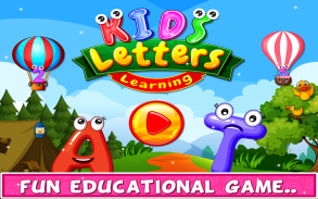 Kids Letters Learning - Educational Game for Kids screenshot 0