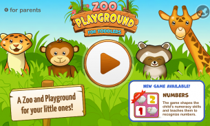 Zoo Playground: Games for kids screenshot 1