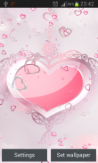 Pink Hearts Live Wallpaper screenshot 0