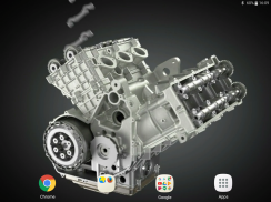 Motorcycle Engine V6 3D LWP screenshot 10