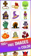 Halloween Pixel Art Coloring screenshot 2