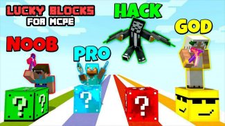 Lucky Blocks Race Map for MCPE 4.0 Free Download