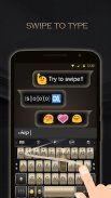 Black Gold Keyboard Theme screenshot 0