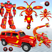 Flying Bee Transform Robot War: Robot Games screenshot 4