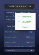 Tone Generator / generate sound of any frequency screenshot 3